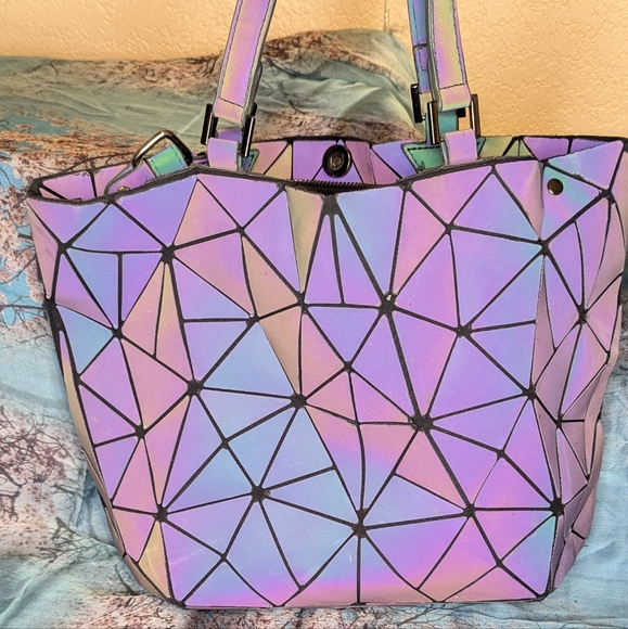 Geometric bag translucent color - Picture 2 of 4